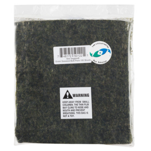 TLF SeaVeggies Green Seaweed Bulk Pack (100pk)
