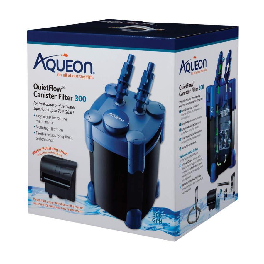 Aqueon QuietFlow Canister Aquarium Filter 75g