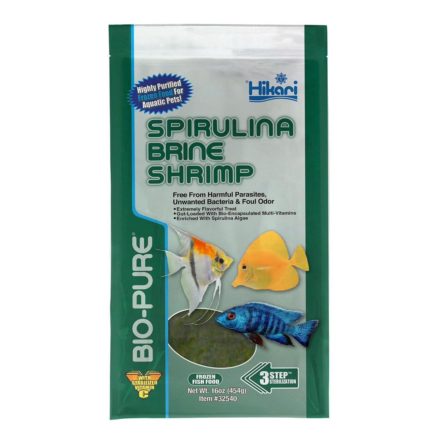 Hikari Frozen Spirulina Brine Shrimp 16 OZ