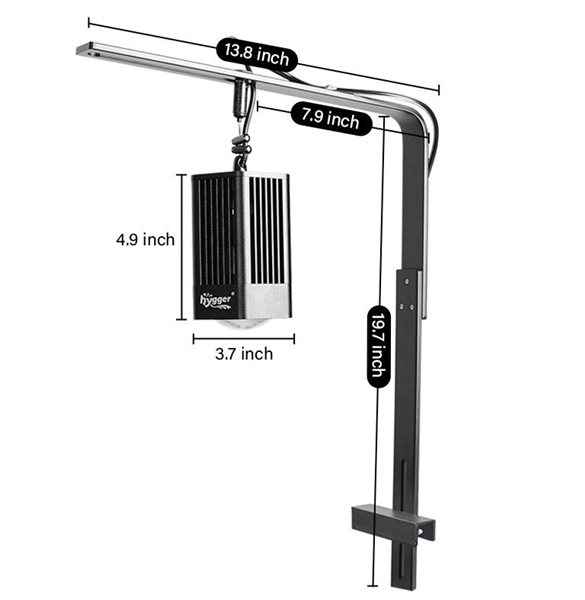 Hygger Max Pro Plant LED 100 Watt HG132