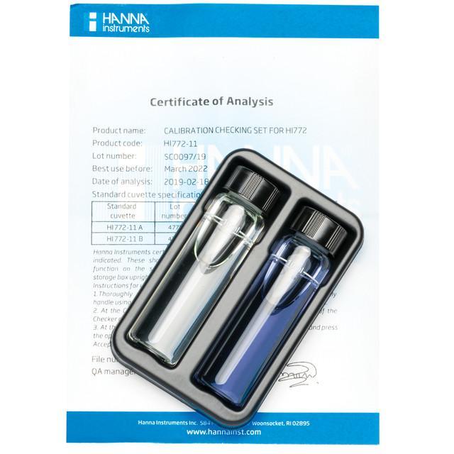 Hanna HI772-11 Marine Alkalinity (dKH) Checker Calibration Check Set