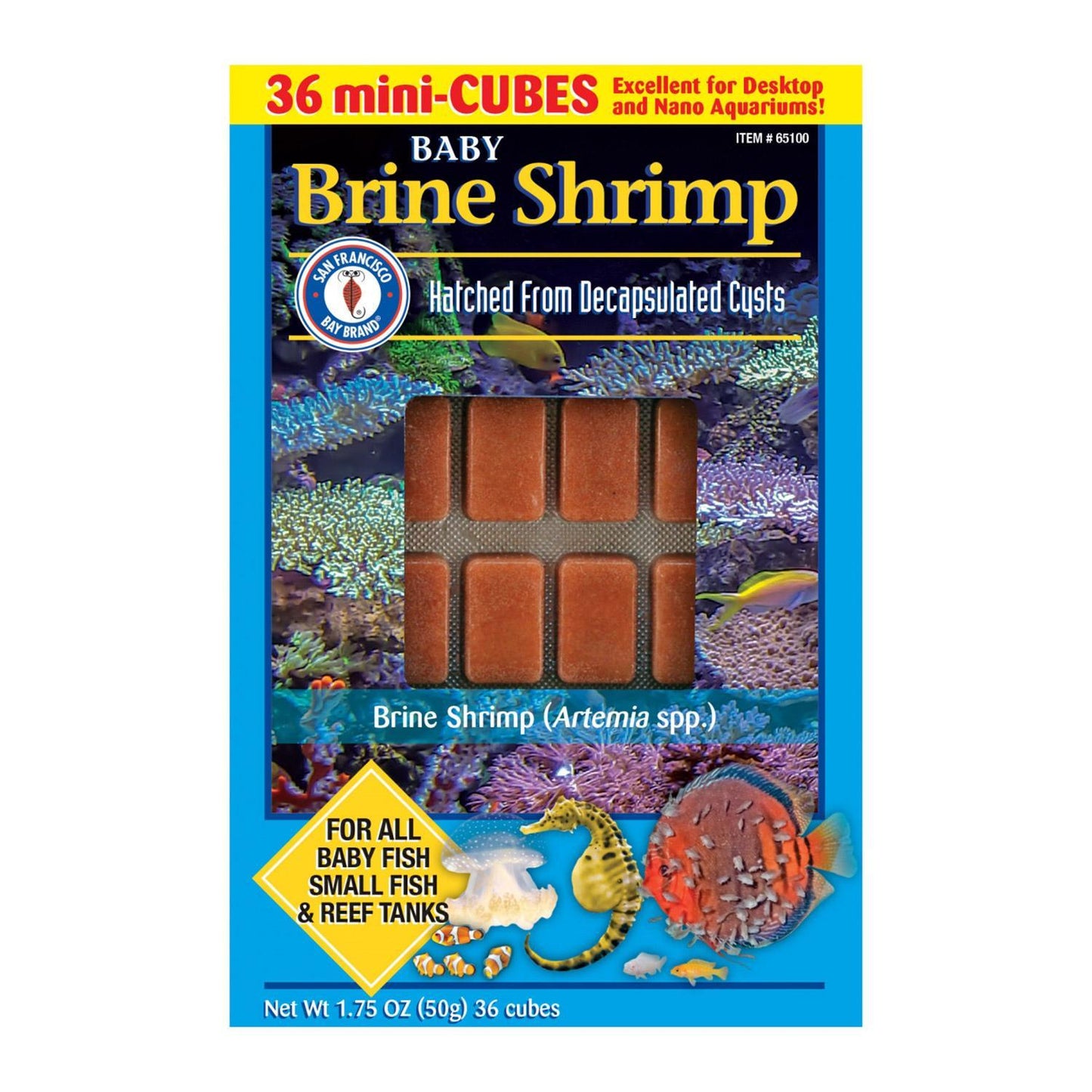 San Francisco Frozen Baby Brine Shrimp Cubes 3.5 oz