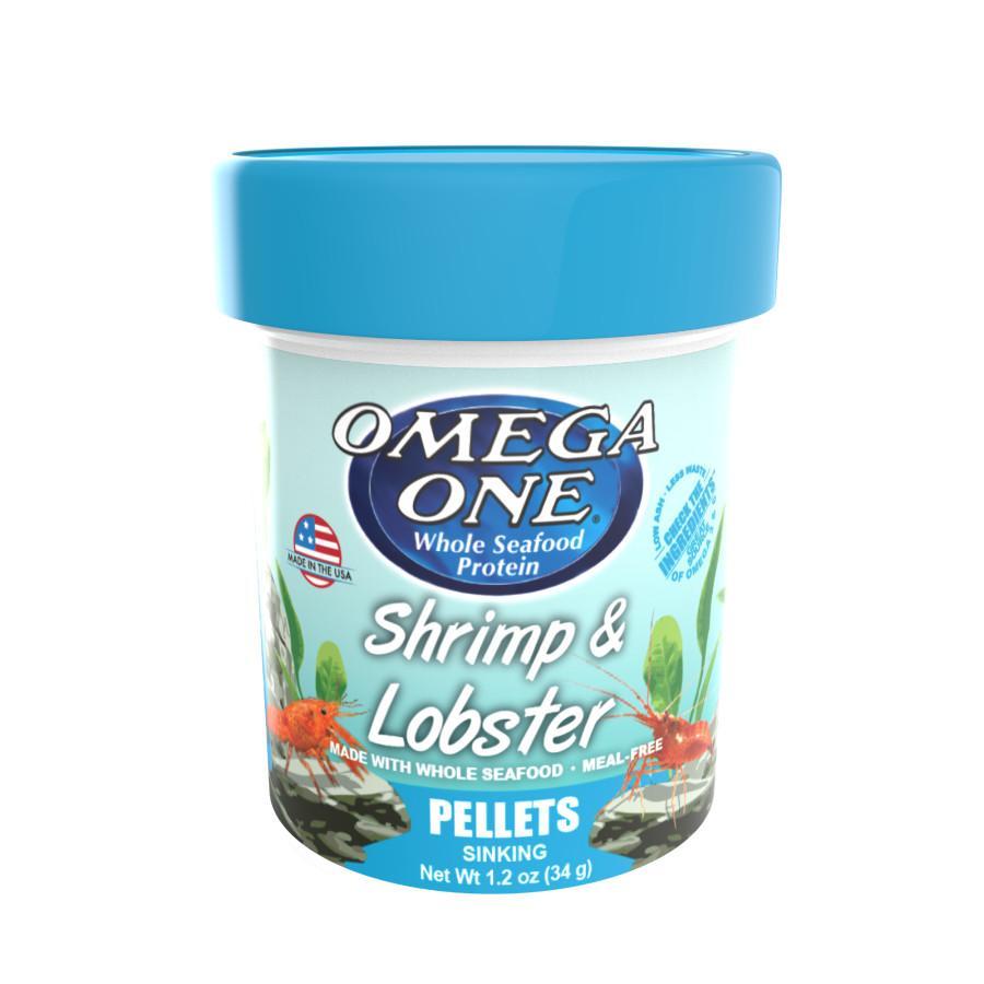 Omega One Shrimp & Lobster Sinking Pellet Food 1.2 oz