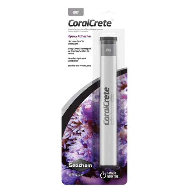 SEACHEM CoralCrete Epoxy Adhesive Gray 114 g