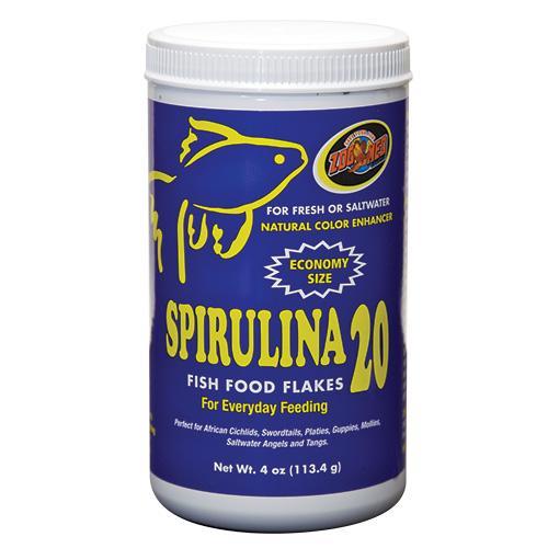 ZM Spirulina 20 Fish Food Flakes 4 oz