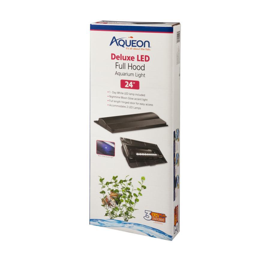 Aqueon Deluxe LED Full Hood - Black - 24"