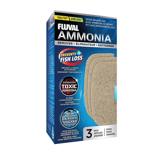 Fluval 107/207 Ammonia Remover Pad, 3pcs