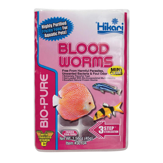 Hikari Mini Bloodworm Cube 1.58oz