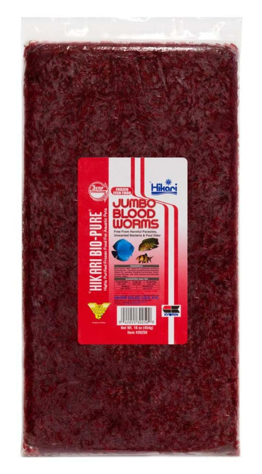 Hikari Frozen Jumbo Blood Worms 16oz