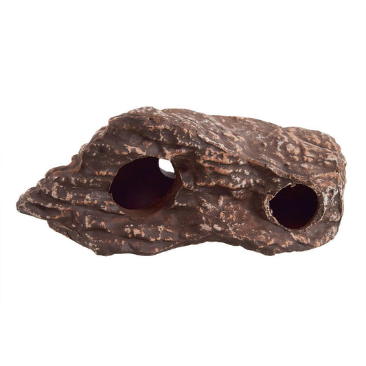 UT Ceramic Hollow Rock -Brown -Small