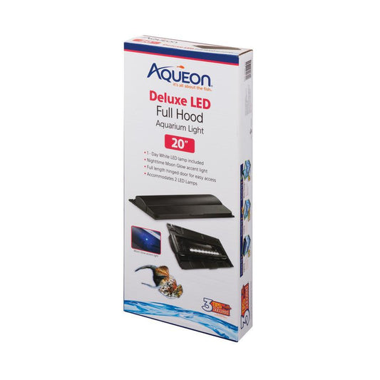 Aqueon Deluxe 20" LED Full Hood Black