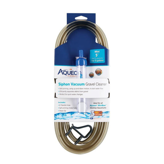 Aqueon Aquarium Siphon Vacuum Gravel Cleaner Mini 5 in