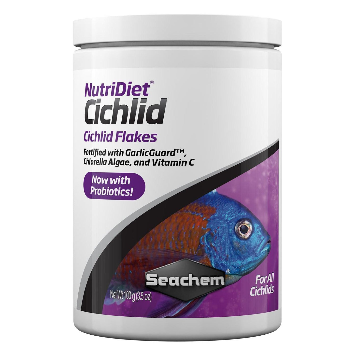 SEACHEM NutriDiet Cichlid Flakes 3.5OZ