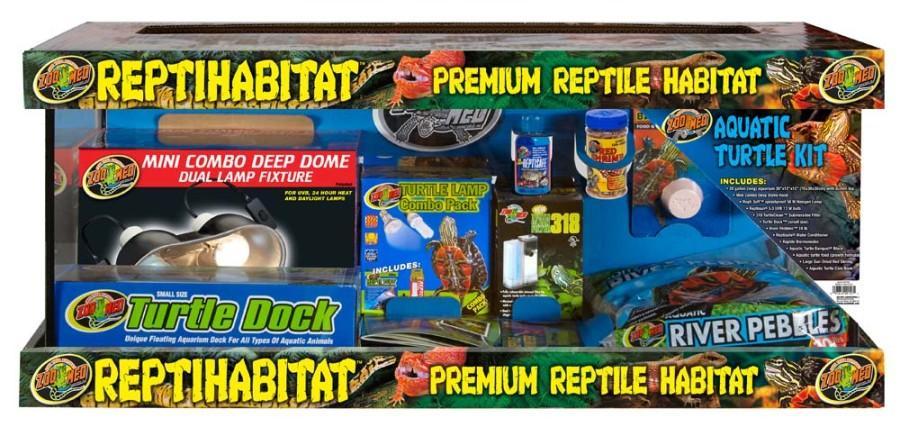 Zoo Med ReptiHabitat Aquatic Turtle Kit 20 gal