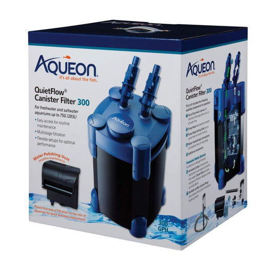 Aqueon QuietFlow Canister Aquarium Filter 75g