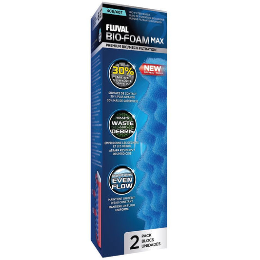 Fluval 407 Blue BioFoam MAX, 2pcs
