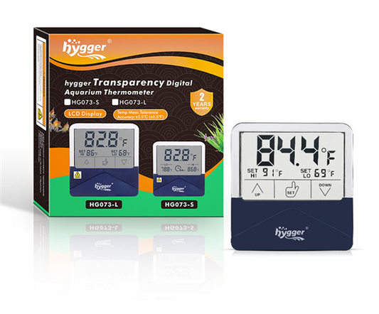 Hygger Transparency Digital Thermometer Small