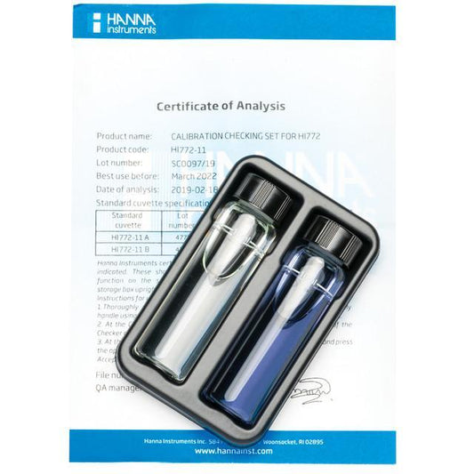 Hanna HI772-11 Marine Alkalinity (dKH) Checker Calibration Check Set