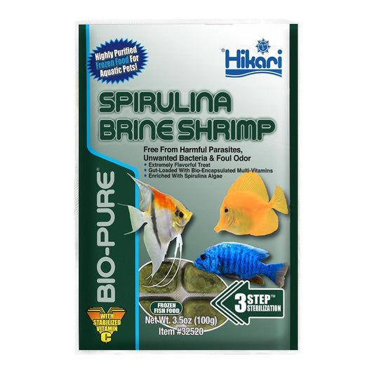 Hikari Bio-Pure Frozen Spirulina Brine Shrimp Cubes 3.5OZ