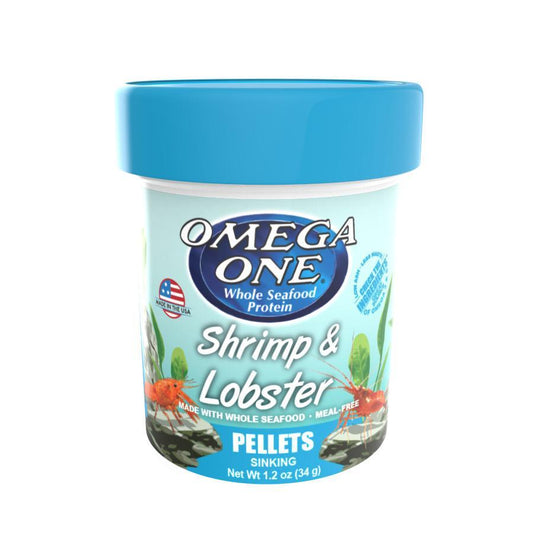 Omega One Shrimp & Lobster Sinking Pellet Food 1.2 oz
