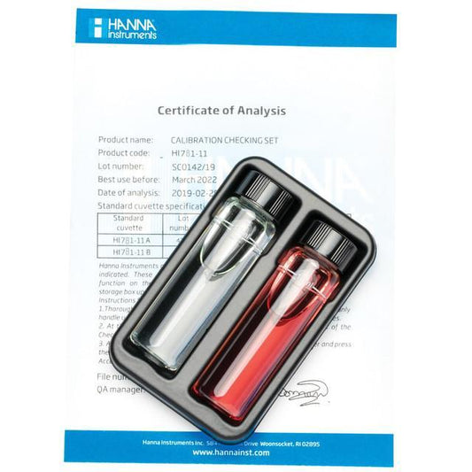 Hanna HI781-11 Marine Nitrate Low Range Checker Calibration Check Set