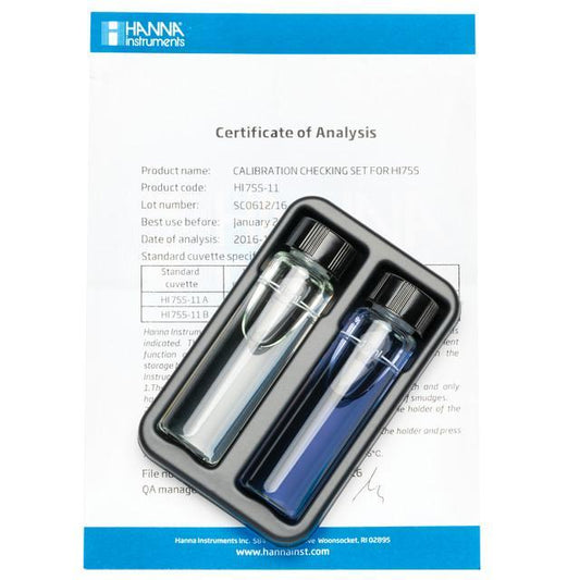 Hanna HI755-11 Marine Alkalinity Checker Calibration Check Set