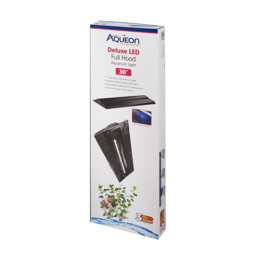 Aqueon Deluxe LED Full Hood - Black - 30"